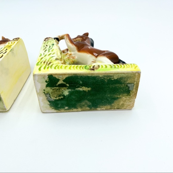 Vintage | Ceramic Horse Figurine Bookends - Picture 12 of 16